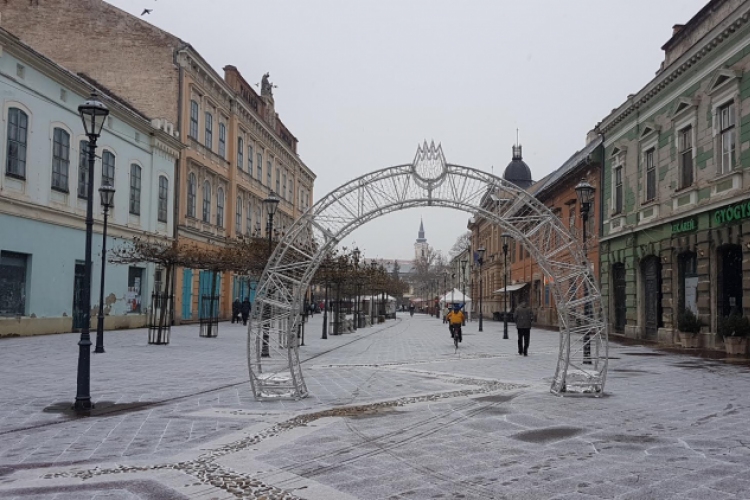 Megérkezett a hó Esztergomba
