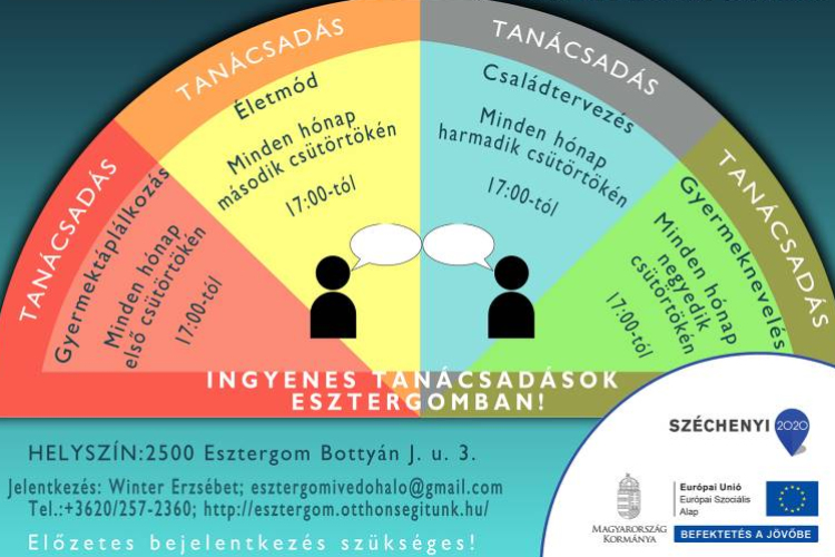 Ingyenes tanácsadások szülőknek, nagyszülőknek Esztergomban