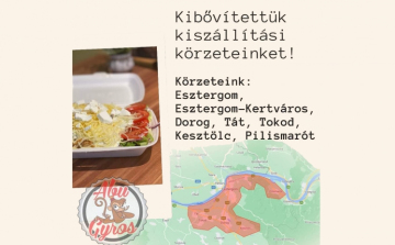 Már kibővített körzetben szállít finom ételeket az Abu Gyros!