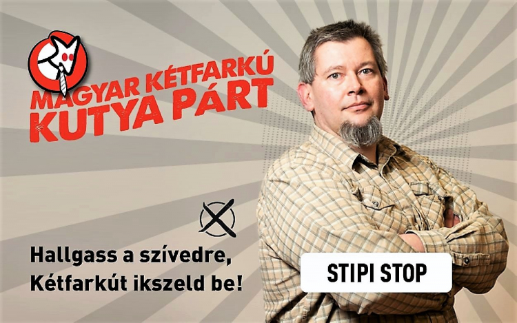 Stipits Zoltán a Magyar Kétfarkú Kutya Párt jelöltje 