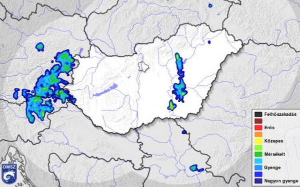 Délután gyenge hidegfront érinti a térséget