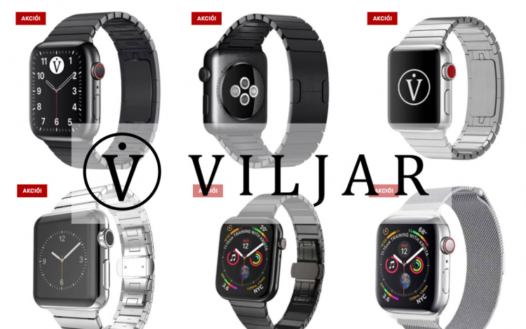 Prémium Apple Watch fémszíjak a Viljar kínálatában