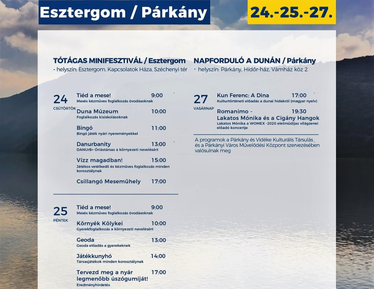Tótágas fesztivál Esztergomban, Napforduló a Dunán Párkányban