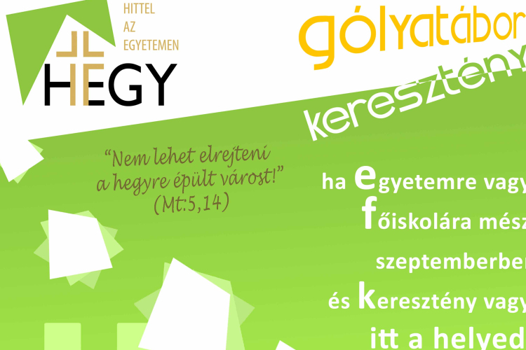 Keresztény gólyatábor minden leendő hallhatónak Esztergomban