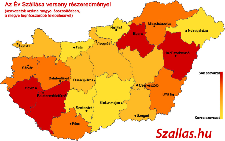 Év szállása választás: Esztergom jelenleg a 167.