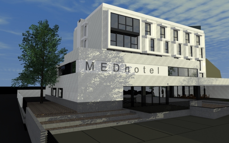 A tervezett ütemben zajlik az Egom Medhotel építkezése