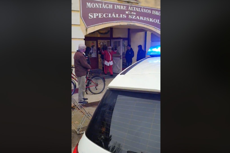 A rendőrség üldözte a Montágh iskola kerékpáros Mikulását! - VIDEÓ