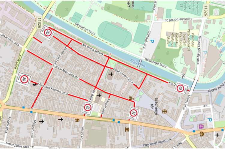 20-km-es sebességkorlátozást vezet be a belváros egy részén az önkormányzat
