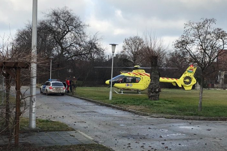 Mentőhelikopter érkezett Kertvárosba